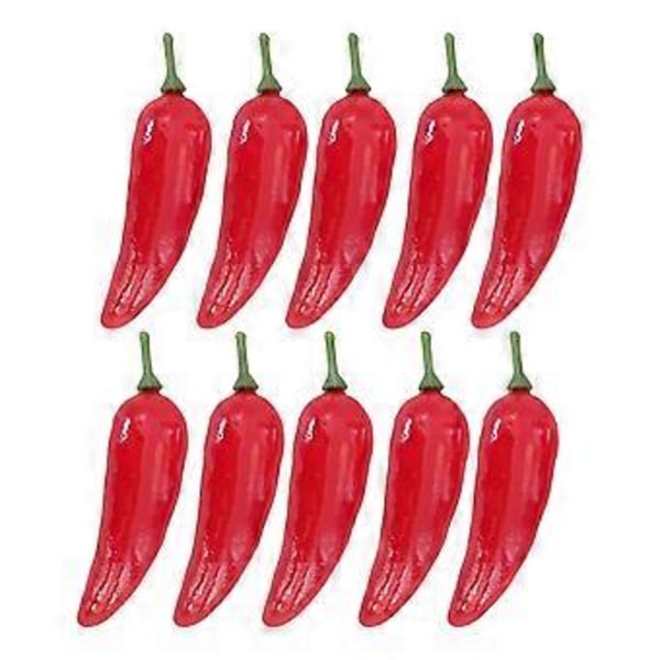36 kpl Tekochili Simulointi Keinotekoinen Elävä Chili Vihannes Mini Chili Ravintolaan (Punainen)