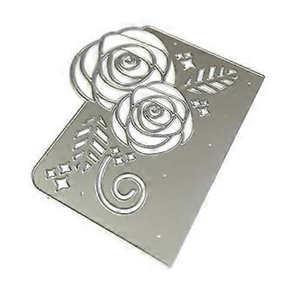 Roseblomst Metal Skæreforme Stencil DIY Scrapbooking Album Papirkort Skabelon Form Prægning Håndværk Dekoration (MH373)