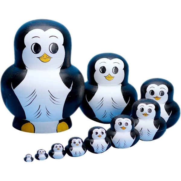 10 st ryska dockor Matryoshka handgjorda