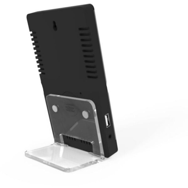 LED-spegelklocka termometer och hygrometer elektronisk väderklocka