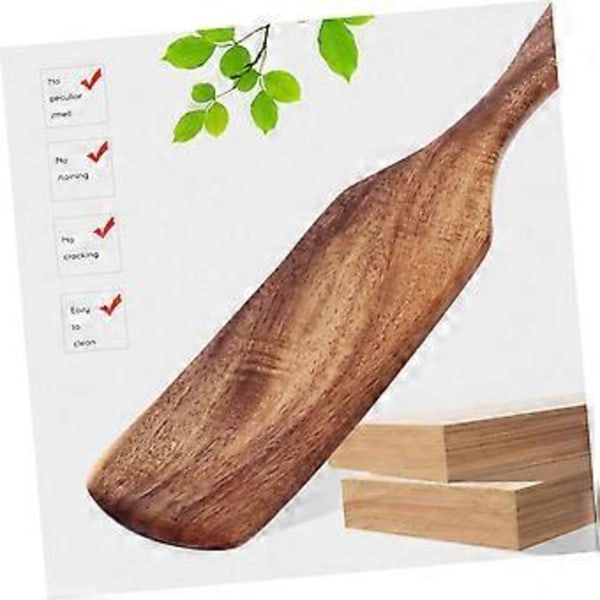 Trä Spurtle Köksredskapsset - 23cm Repfri Omrörnings- & Serveringsverktyg