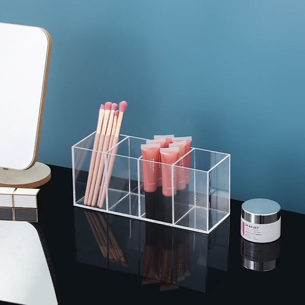 Akryl Makeup Pensel Opbevaringsstativ Transparent Makeup Pensel Opbevaring