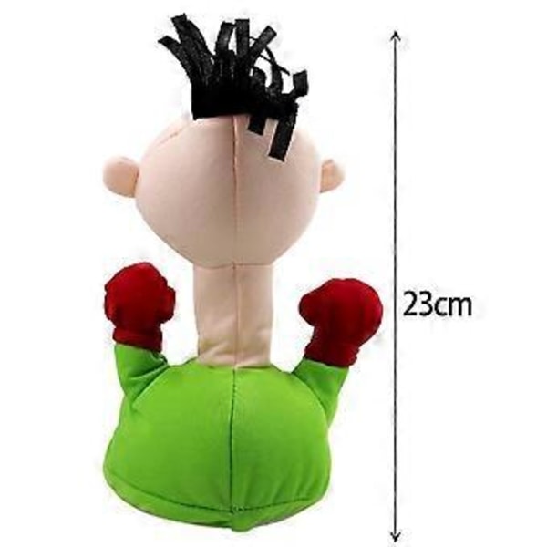 Punch Doll Stress Relief Legetøj Punch Me Dukker Elektrisk Sjov Ventilations Udstoppede Dukke (Blå)