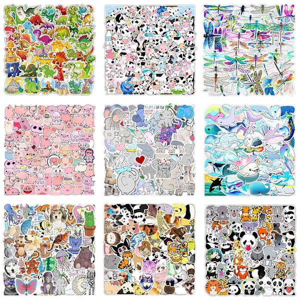 50 Cross-border Animal Graffiti Stickers til Bil, Mobiltelefon og Vand