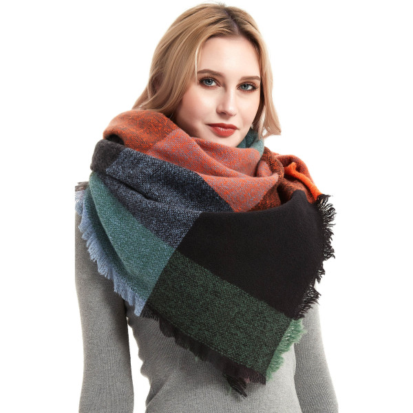 Gul Kvinde Langt Tørklæde Sjal Tørklæde Kvinde Cashmere Varm Efterår W