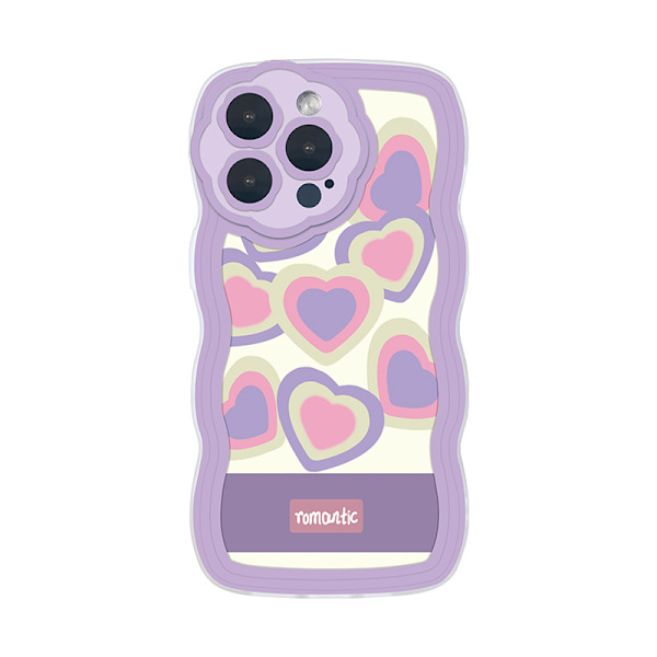 Kompatibelt iPhone 13 promax-fodral med söt kärlekshjärta Mjuk TPU Pro
