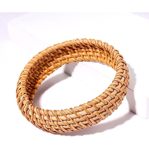 Rattan Armbånd til Kvinder Håndlavet Letvægts Halm Fletting