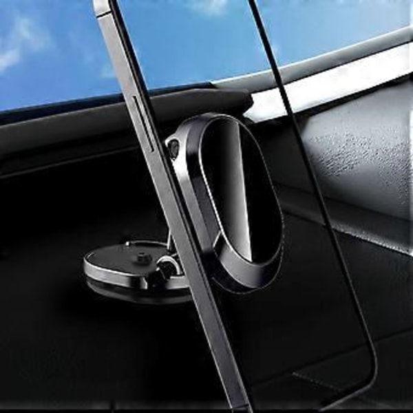 Magnetisk telefonhållare för bil 360 graders rotation instrumentbräda mobiltelefonhållare, flera färger valbara (Svart)