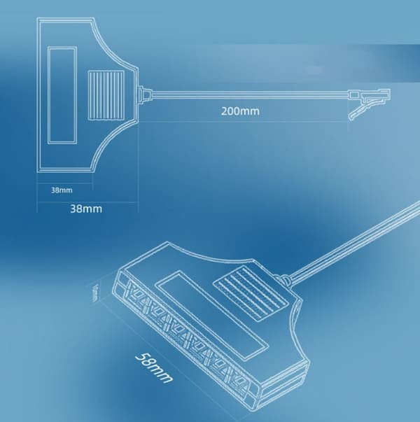 2-pin 1 til 6 hull splitterboks 2468 terminal ledningsboks for LED-stripe lys skaplys strøm