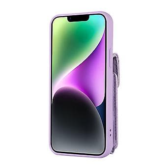 Korttipaikka Nahkapuhelinkotelo iPhone 14 Plus:lle (Violetti)
