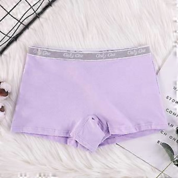 Naisten Puuvillaiset Boxer-Shorts Joustavat Hankausta Vastaavat Ultra Pehmeät Boy Shorts Alushousut Piilotetut Naisten Boyshort (3XL Violetti)