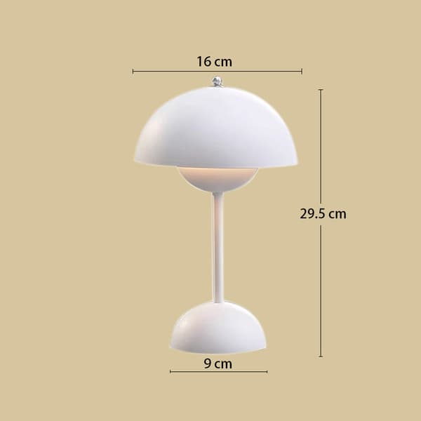 Sopplampe, leselampe, nattbordslampe til soverommet - hvit White