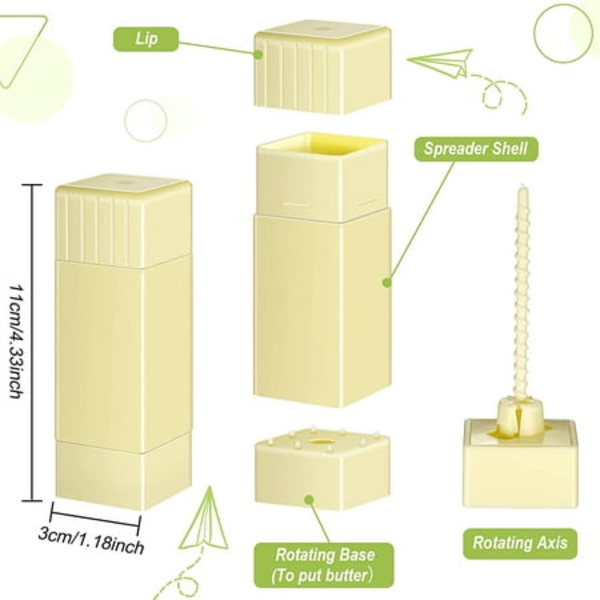 4 stk. smørholder smørspreder dispenser majsspreder