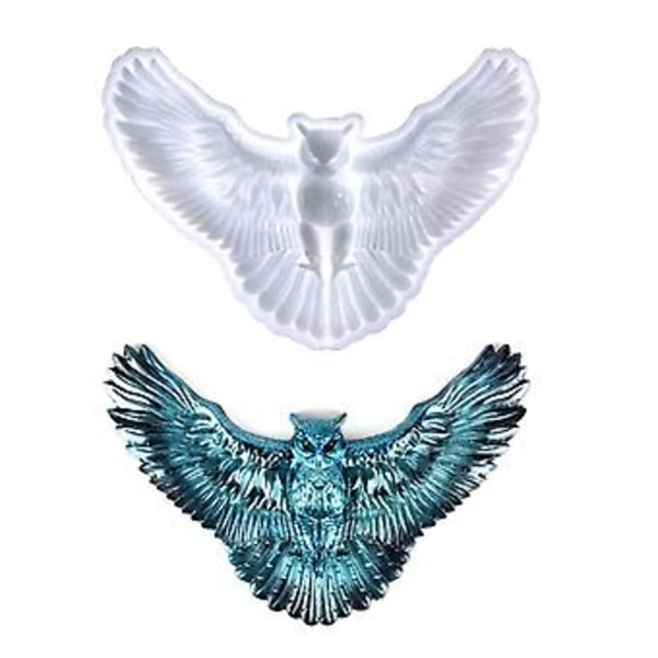2 st Uggla Form Gjutform Flygande Uggla Hartsform för DIY Hantverk Halsband Örhängen