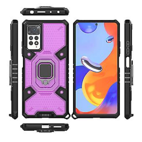 PC + TPU-fodral för Xiaomi Redmi Note 11 Pro 5G / 4G Global (Lila)