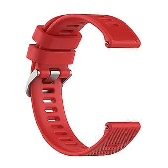 Garmin Forerunner 158 / 55:lle tarkoitettu twill-silikoniranneke (Punainen)