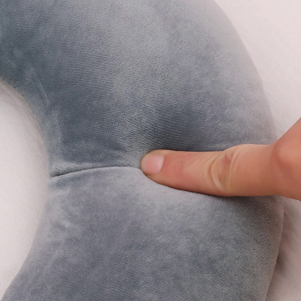 Grå Memory Foam Nakkepute U-formet Puta Bil Nakkepute Comm