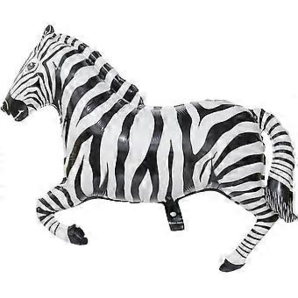 40'' Giant Wild One Safari Zoo Jungle Safari Dyreballonger Zebra Ballong for Festforsyninger Bursdagsdekorasjoner Babyshower, 4-pakning Dyreliv Oppblåsbare
