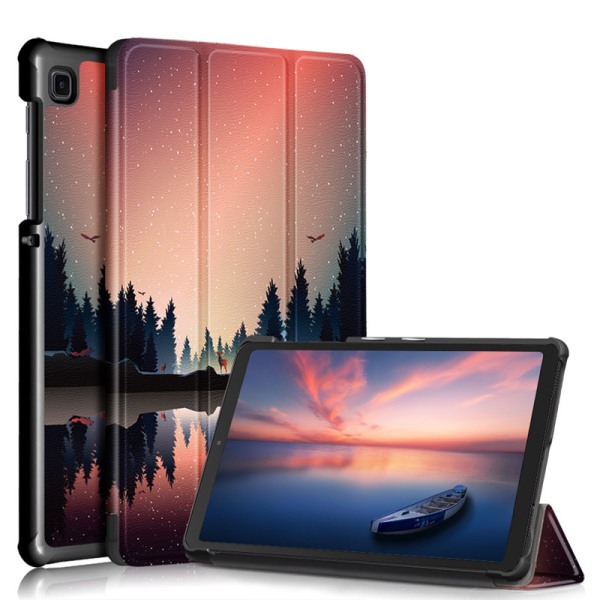 （skymningstil） Fodral för Samsung Galaxy Tab A7 lite 8,7\" Slim skyddande fodral med stativ och automatisk sömn