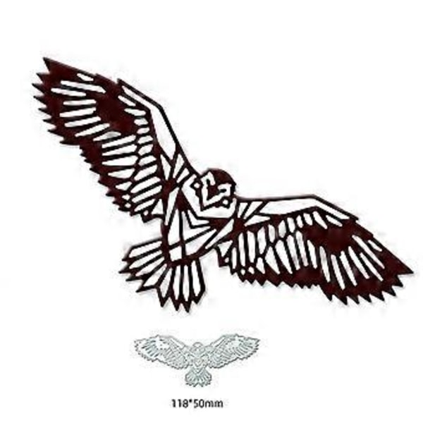 Eagle Metallstansar Schabloner DIY Scrapbooking Album Pappkort Mall Form