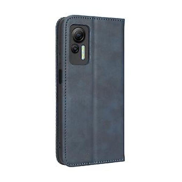Lærtelefonveske for Ulefone Note 14 (Blå)