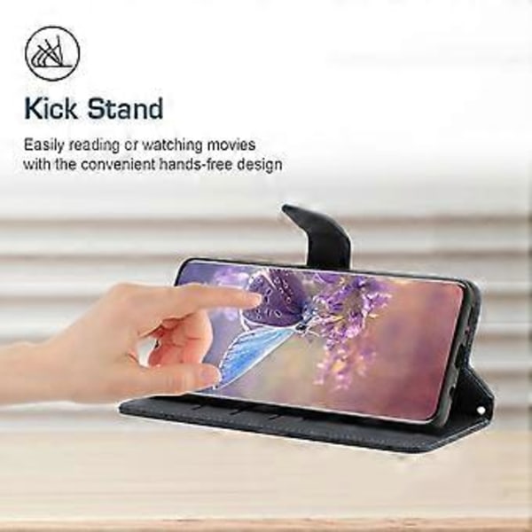 For Samsung Galaxy F34 5G/M34 5G PU Læder Trykt Etui Tegnebog Stativ Telefon Cover med Håndledsrem (Stil A)