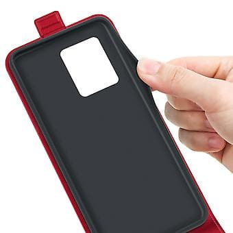 R64 Lodret Flip Læder TPU Etui Til ZTE Blade V30
