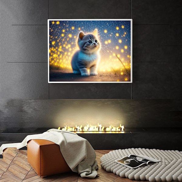 11,8X15,7 tum 5D Diamantmålning Katt Diamantkonst Kits Vuxna Ro