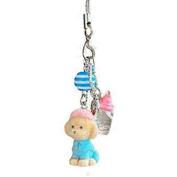 Charm Hundetema Telefon Charm Bærbar Nøglering Dekorationer Hunde Nøgleholder Hængende Ornament Egnet til Daglig Brug (flaske lanyard)