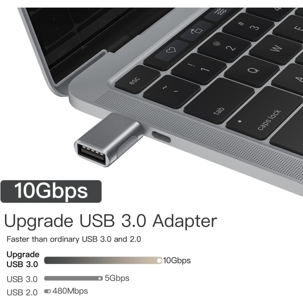 10 Gbps USB C till USB 3.0 OTG-uppgraderingsadapter (4-pack), USB Type C