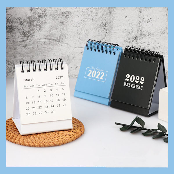 3 Mini Engelska Skrivbordskalender Dekorationer Flip Prydnader Hemma Kontor