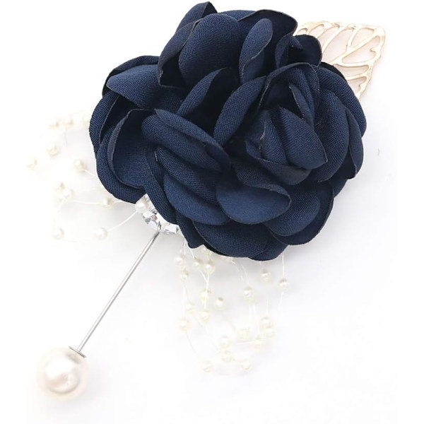 （blå）2 st bröllopsdekorationer flicka brudtärna corsage bal corsage bröllop de