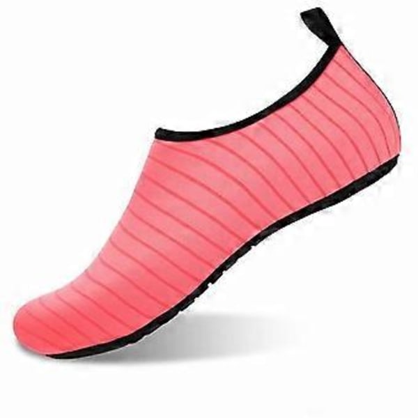 (Storlek: 34/35) Badskor strandskor surfskor aquaskor (40-41 rosa)