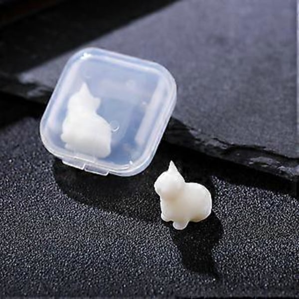 Sæt med 8 unikke katte modeller Mini katte harpiks fyldstoffer Holdbar silikoneform Dekoration Charm til smykkefremstilling og håndværk