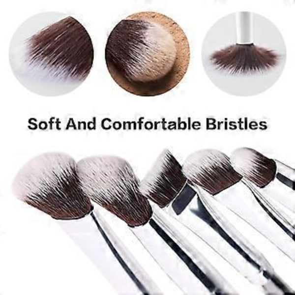 Tryllestav Makeup Pensler, WeChip Premium Syntetiske Makeup Pensler, 5 stk Magiske Metal Pensler til Foundation Blending Blush Concealer Øjenbryn Ansigt P