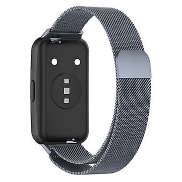 Milan Metal Magnetisk Urrem Til Huawei Band 7 / 7 NFC (Grå)