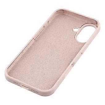 Kompatibel for iPhone 16 Deksel Solid Silikon Støtsikkert Telefon Bakdeksel (Rosa)