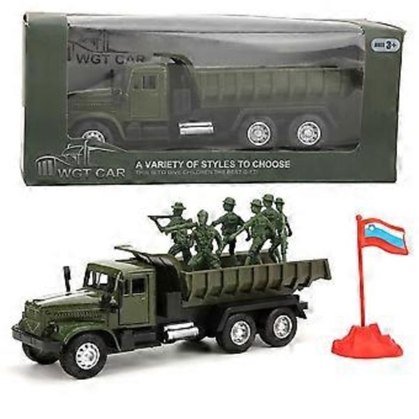1:43 Børne Legetøjsbil med Tilbagetræk, Høj Simulation Køretøjsmodel med Lys og Lyd Lastbil