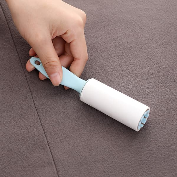 Lint Roller Set, 4 Håndtak og 4 Ruller Pet Bristle Sticky Brush