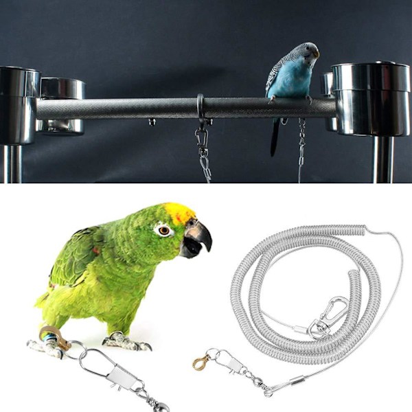 Papegøje Fugle 6M Release Reb (6,5 mm diameter fodløkke) Bid Pr