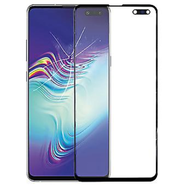 Forside Skjerm Ytre Glasslinse for Galaxy S10 5G Svart