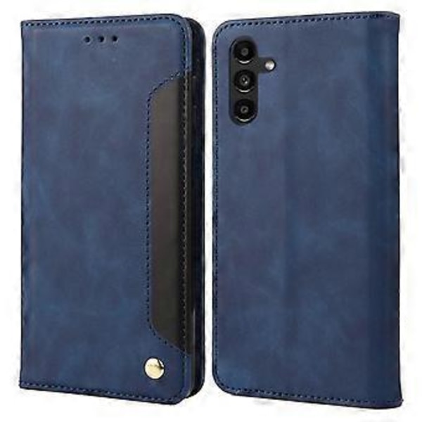 Mobilfodral för Samsung Galaxy A55 5G i PU-läder, stötsäkert, plånboksdesign (Stil A)