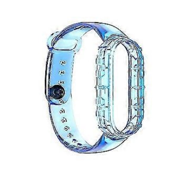 for Xiaomi Mi 6 5 / Amazfit Band 5 universell TPU integrert erstatningsreim klokkebånd