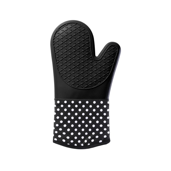 Silicone Pot Mat, Oven Gloves, Black, Set of 2, Kitchen Microwave