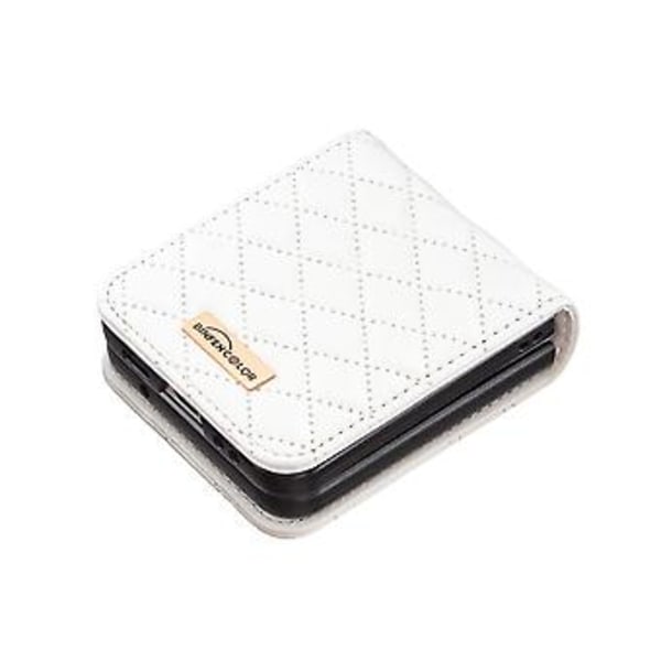PU-fodral för Samsung Galaxy Z Flip4 (Vit)