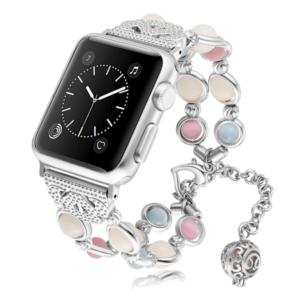 Argent Armbånd Kompatibel med Apple Watch Series 8 7 41mm/Ser