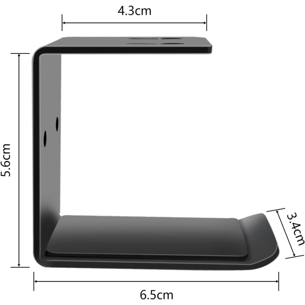 2 st hörlursstativ, hörlursstativ, väggmonterat för kontorshörlurar, klibbigt och sc