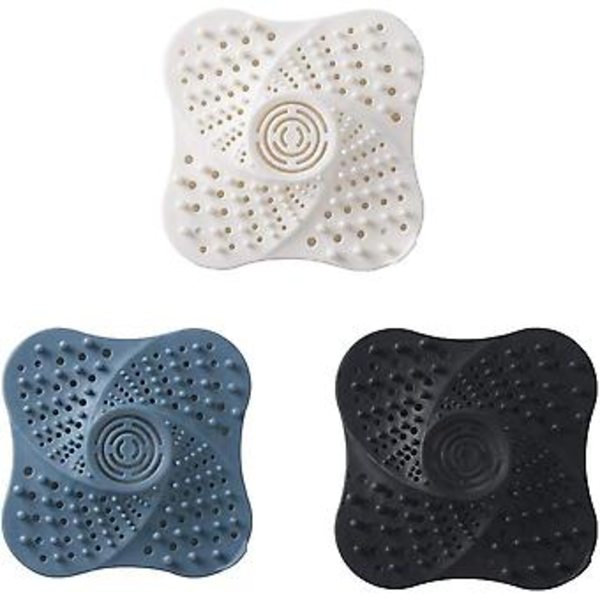 Duschavloppsutvidgning, Silikonbadkaravloppsförlängningsplugg Sil med Sugkopp För Badkaravloppsförlängning (3-pack)