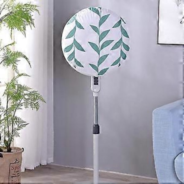 45 cm joustava suuaukko, helppo asennus, sähkötuulettimen suojus, trooppisten lehtien painatus, pyöreä tuulettimen pölytiivis suojus, kotitaloustarvikkeet (D)