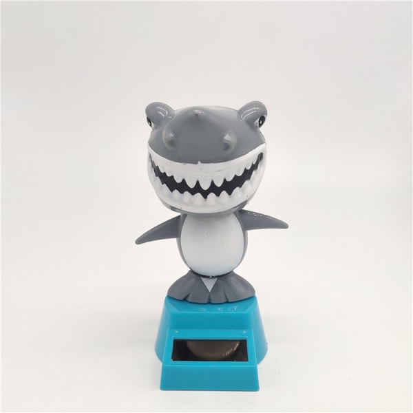 Solcelledansende leker Bobble Head Toy Shark Doll Animal Dancing Figu